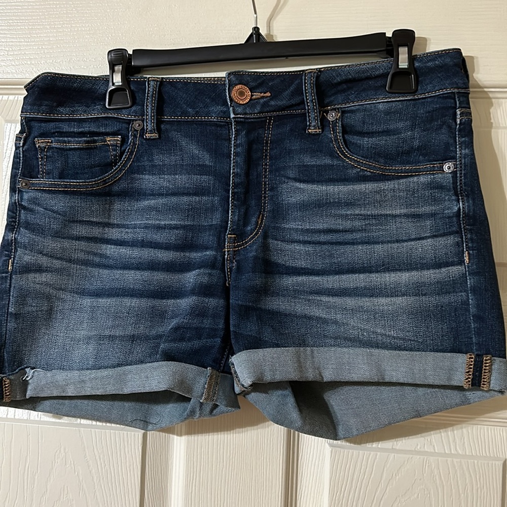 American Eagle Midi Denim Shorts - Picture 2 of 6